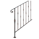 Forged steel baluster 12x12 mm H950 x L30 mm