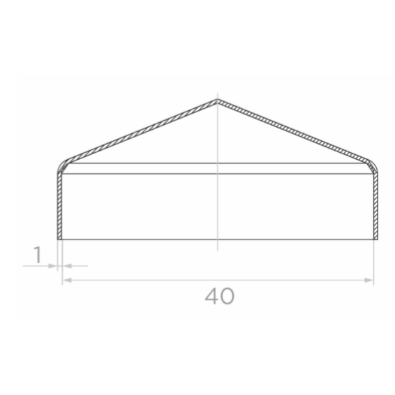 Steel case 40x40mm