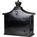Mailbox, black 435x385x180mm (aluminium)