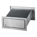 Multifunctional built-in mailbox, silver