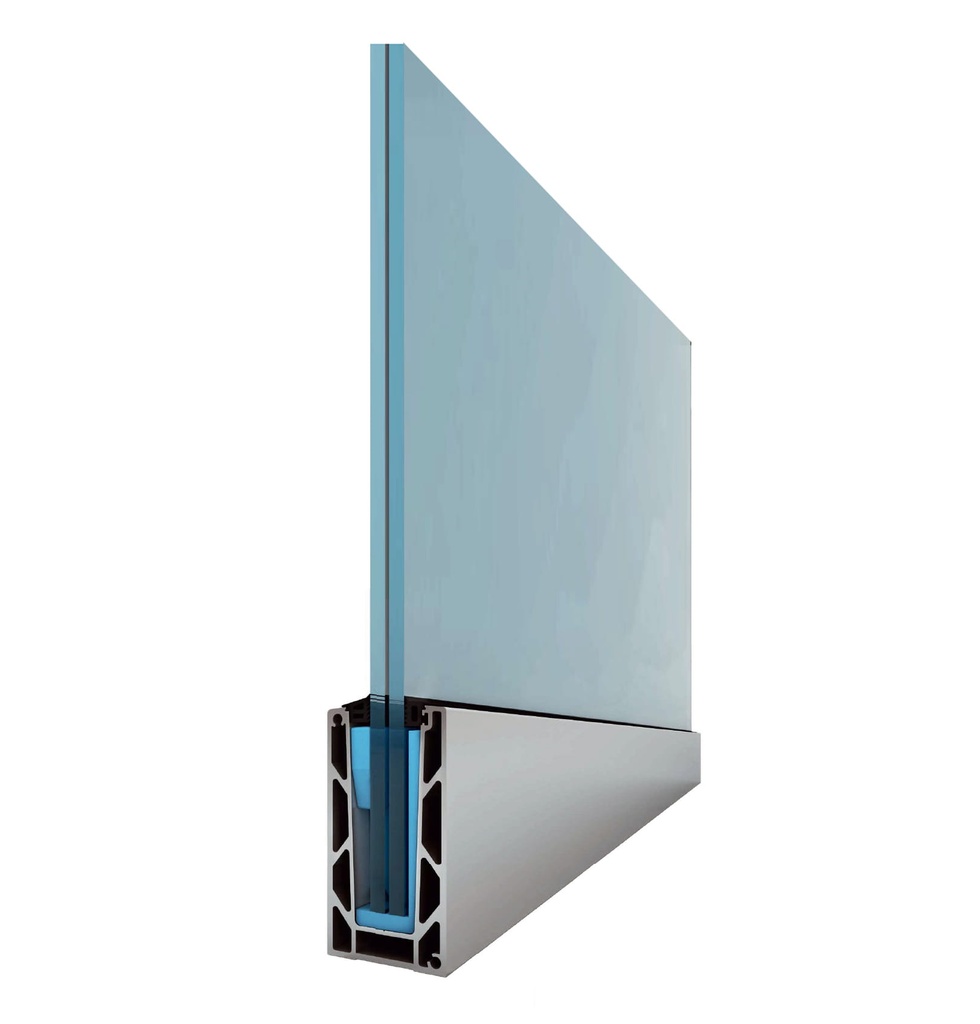 Aluminium profile L5000mm, 110x60mm (anodized)