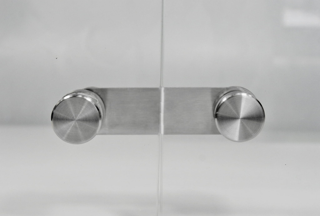 Glass clamp 120х30 mm, AISI 304