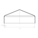 Steel case for 80x80x1 mm post