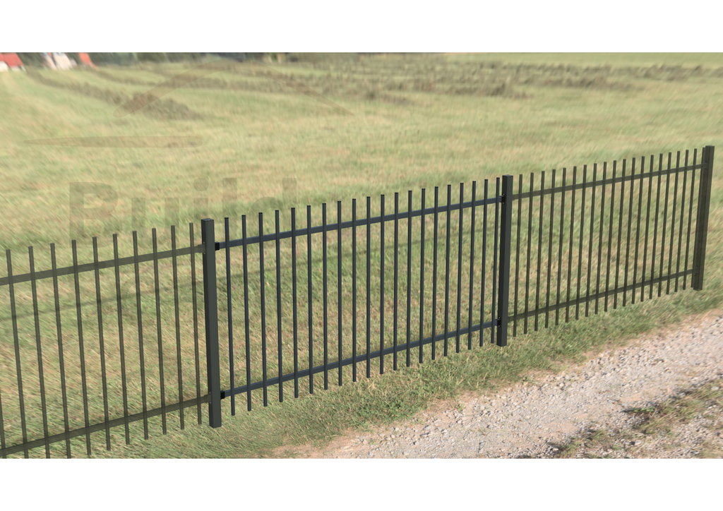 Metal fence RAL7016