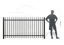 Metal fence RAL9005