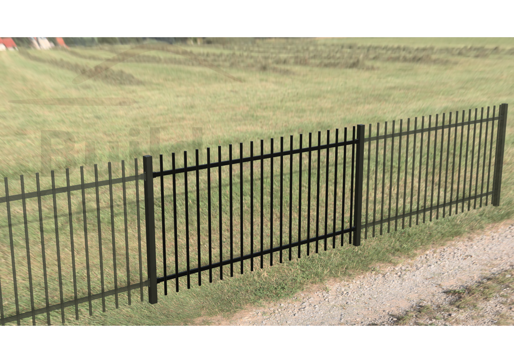 Metal fence RAL9005