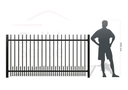 Metal fence RAL9005