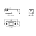 PVC attachment for handrail holders with LED lighting