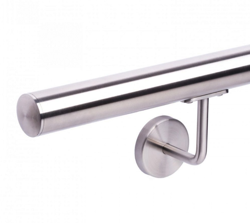 Handrail holder 42,4 D70 x 12 mm, AISI 304 Satin