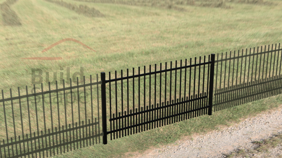 Metal fence RAL9005