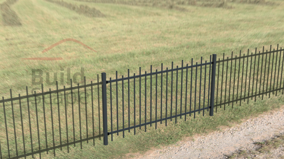 MEP5 metal fence RAL7016