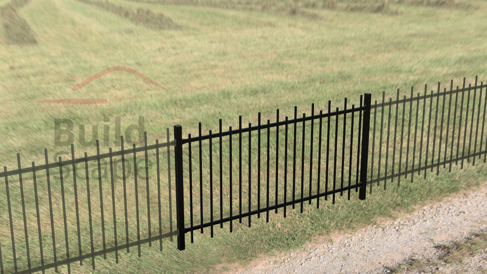 MEP5 metal fence RAL9005