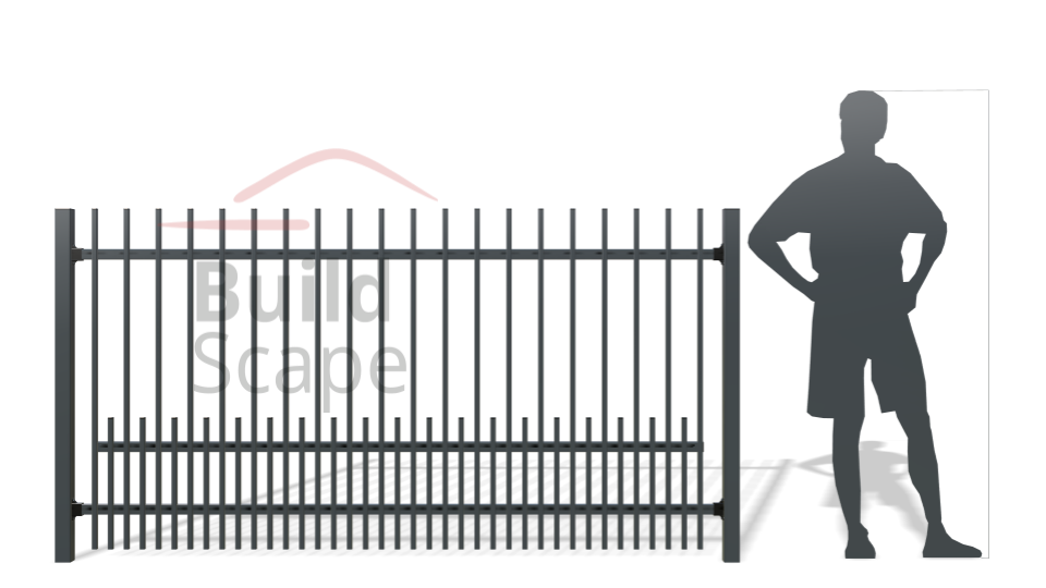 Metal fence RAL7016