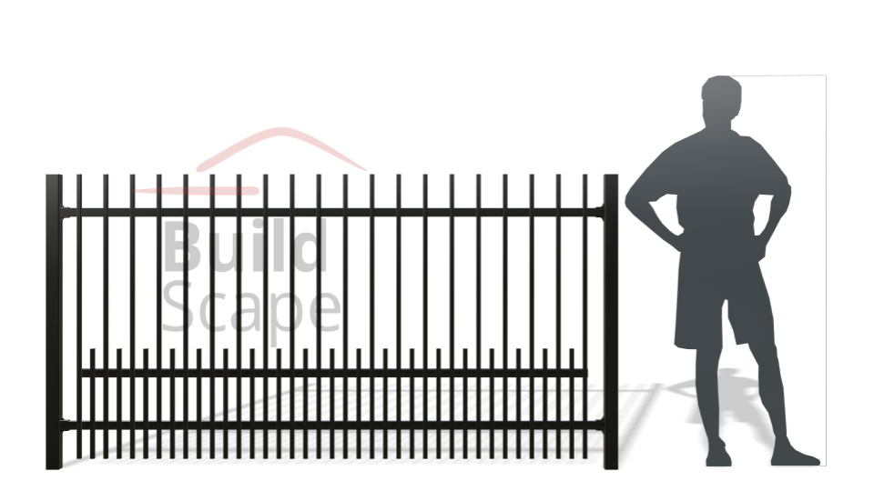 Metal fence RAL9005