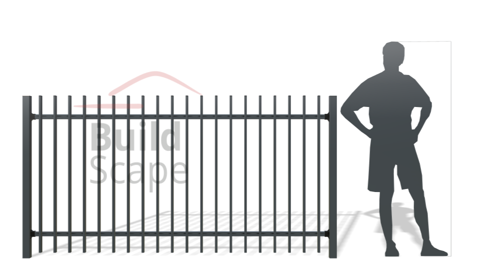 Metal fence RAL7016