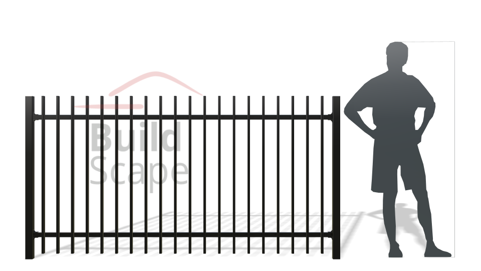 Metal fence RAL9005