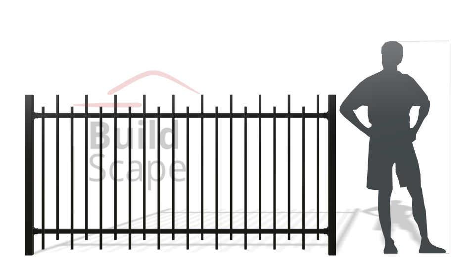 MEP5 metal fence RAL9005