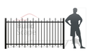 MEP5 metal fence RAL9005