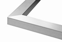 Aluminum U profile flush angle 90 gr. SATIN-ELOX