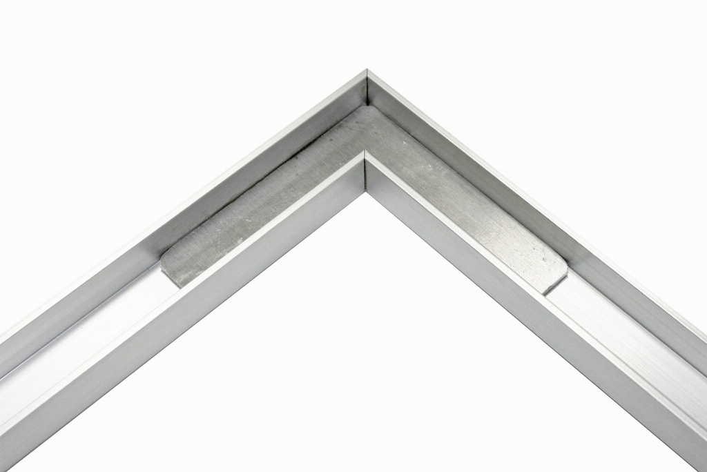 Aluminum U profile flush angle 90 gr. SATIN-ELOX