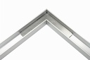 Aluminum U profile flush angle 90 gr. SATIN-ELOX