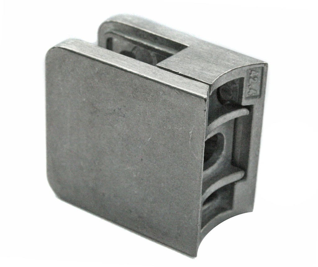 Glass clamp 42,4 L45xH45 mm W26xa16 mm (ZAMAK)