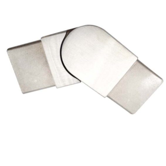 Railing connector 40x40mm 25°-55°, AISI 304, Satin