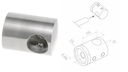 Crossbar holder d12mm D22 H20, AISI 304