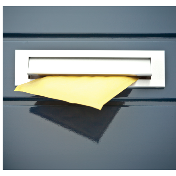 Multifunctional built-in mailbox, silver