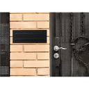 Multifunctional built-in mailbox, black