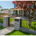 Multifunctional built-in mailbox, black