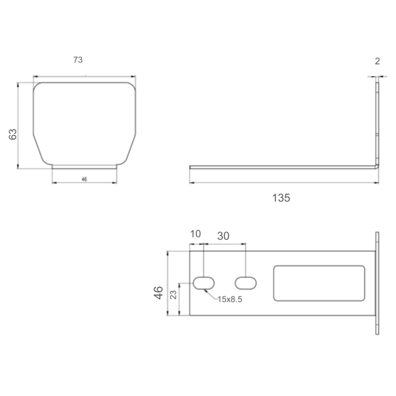 PILOT SR - Cover for profile, mounted on the end suport wheel