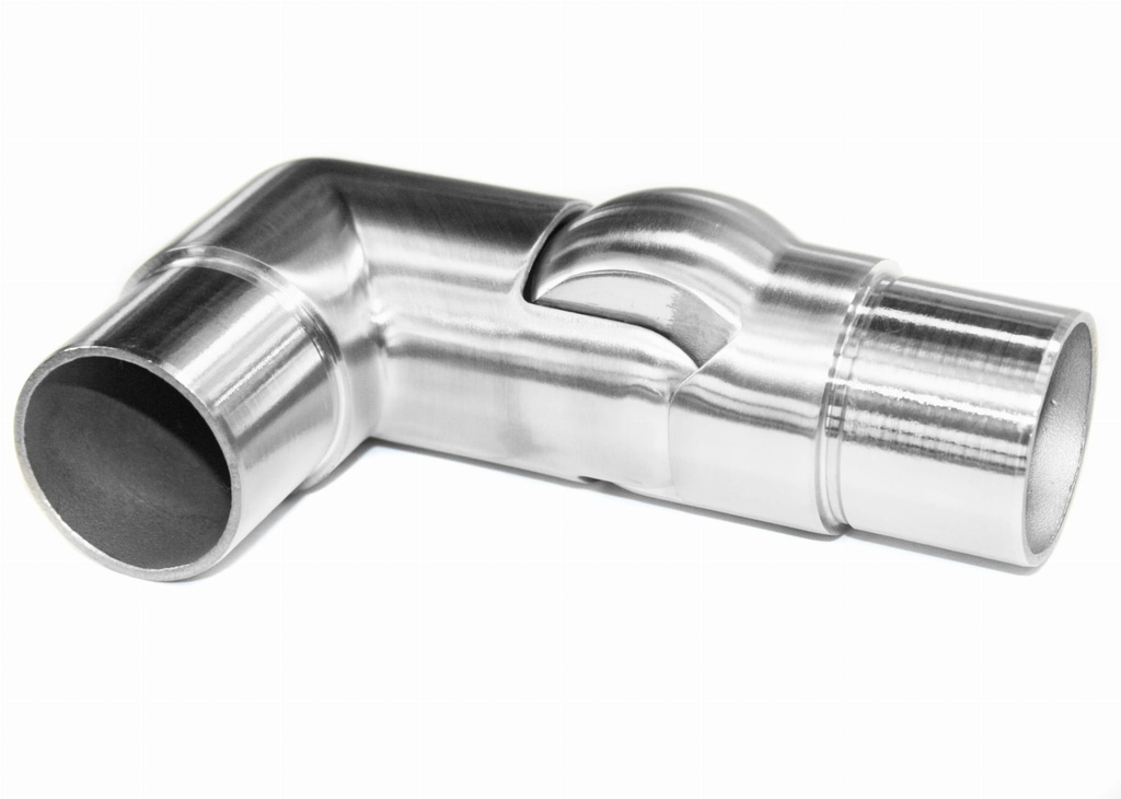 90 degree flush angle with adjustble part d42,4mm AISI304