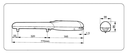 Nice WINGO2024 double swing gate automation till 4m
