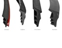Aluminium profiles for french balconies with glass, with mounting to the window frame