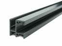 Aluminium profiles for french balconies with glass, with mounting to the window frame (painted RAL7016)