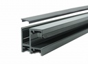Aluminium profiles for french balconies with glass, with mounting to the window frame (painted RAL7016)