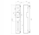 Electric hook cassette H280 mm