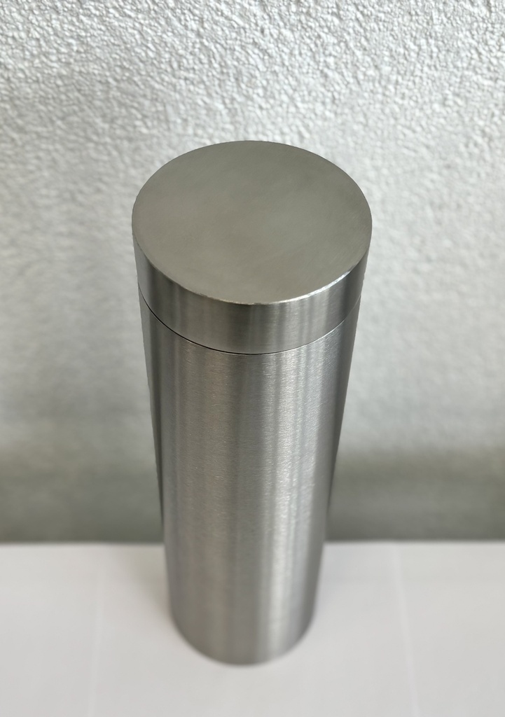 Time capsule stainless steel D102 x L350 mm Brushed