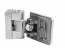 Hinge 180° for glass clamps, AISI 304, for flat surface