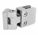 Hinge 180° for glass clamps, AISI 304, for flat surface