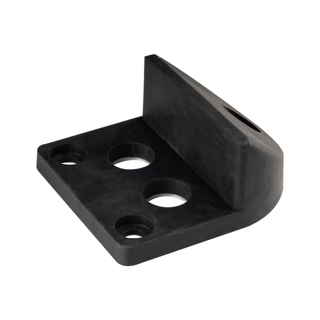Gate stopper, galvanized steel with rubber coating