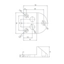 Gate stopper, galvanized steel with rubber coating