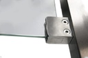 Glass clamp 45x45x26 mm, AISI 304 (Satin)