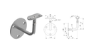 Handrail holder 42,4 D60, AISI 304 Satin