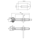 Adjustable hinge opening angle180, M24