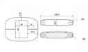 Clamp for wire fence for 40x60 post