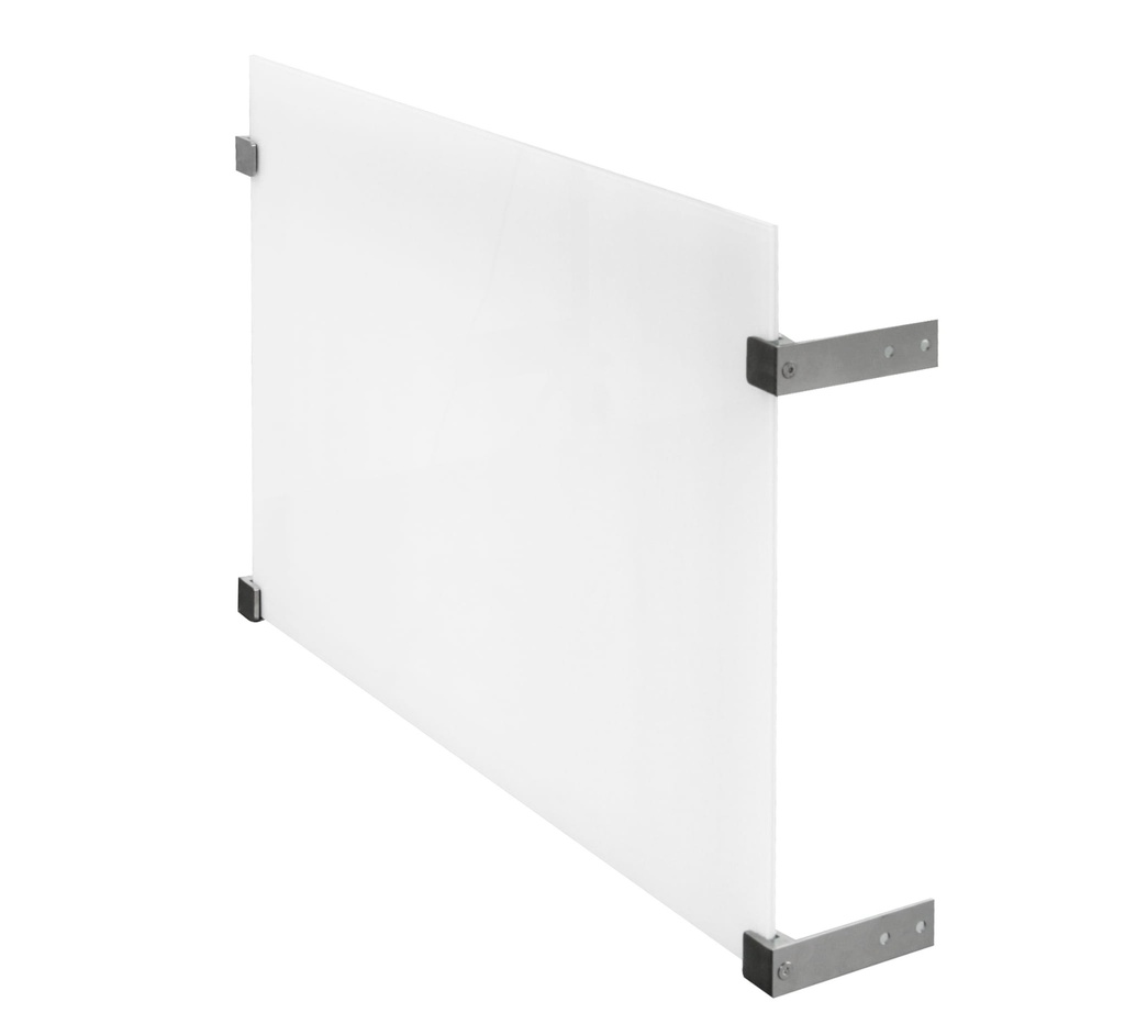 Glass mount for french balconies, AISI304, for 6-10.76mm glass