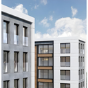 Set with aluminium profiles for french balconies, for glass 10-10,52mm