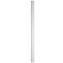 Set with aluminium profiles for french balconies, for glass 10-10,52mm